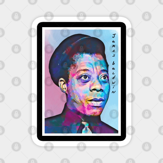 Poster Art James Baldwin Magnet by Next And Stop