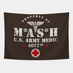 MASH 4077 Vintage Logo Tapestry