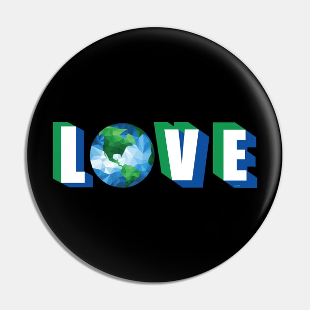 Love our Planet Earth Day Pin by creative