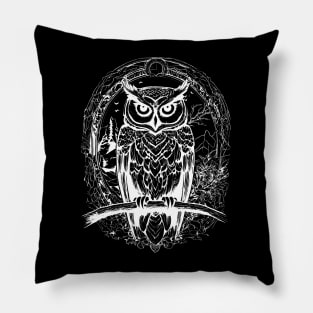 impressive owl Pillow