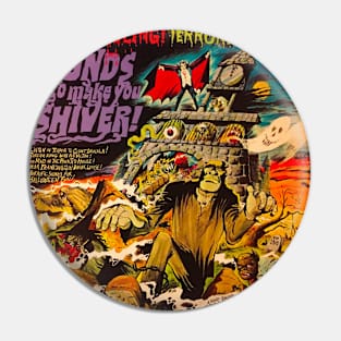 SOUNDS To Make You SHIVER! 1974 Pin