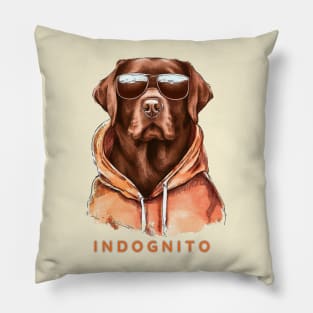 Labrador Retriever Indognito Pillow