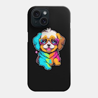 Pixel Colorful Dog Phone Case