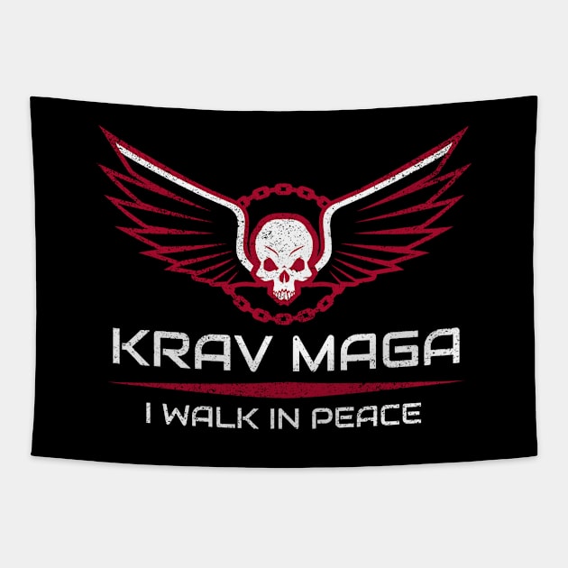 Krav Maga Everyone Speaks Pain Martial Arts Tapestry by OldCamp