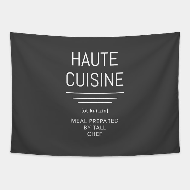 Haute Cuisine Funny Tall Chef Tapestry by AntiqueImages