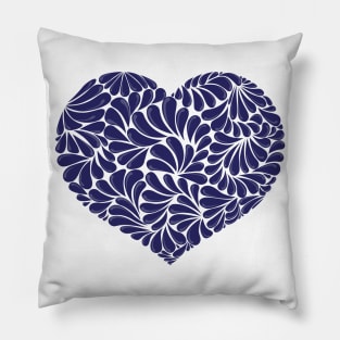 Mexican Talavera Heart Pillow