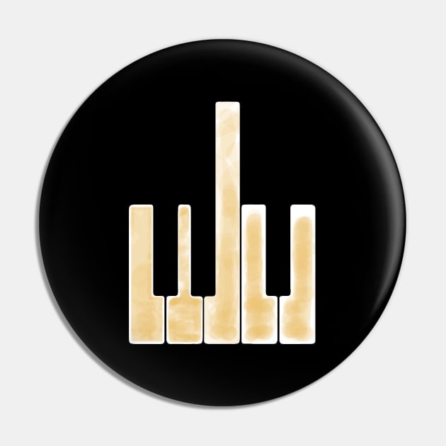 Piano Bird Pin by LordNeckbeard