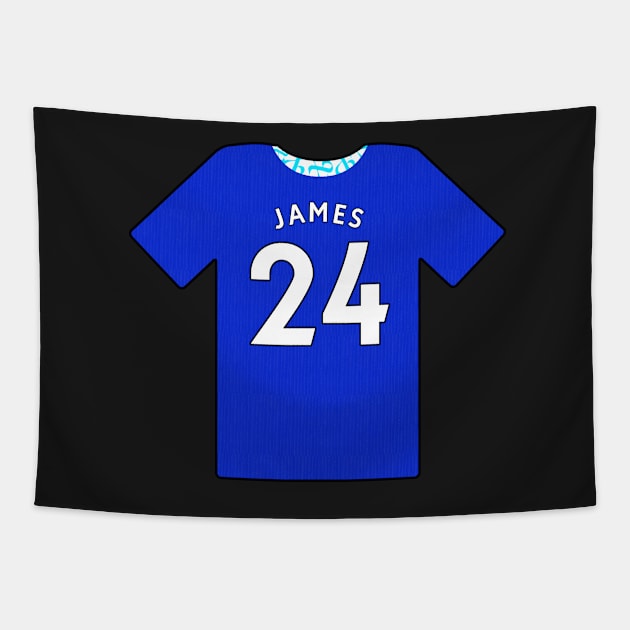 Reece James Jersey Tapestry by tysonstreet