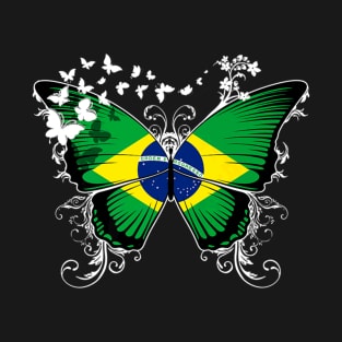 Brazilian Flag Butterfly T-Shirt