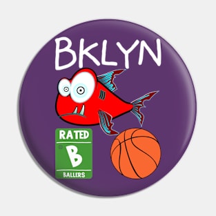 Brooklyn Rowdy Fishes Basketball Squad Warmup Jersey (Style 2) Pin