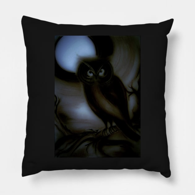 Midnight ,,,    Jacqueline Mcculloch Pillow by jacquline8689