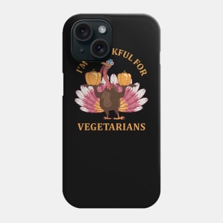 thanksgiving vegan Phone Case