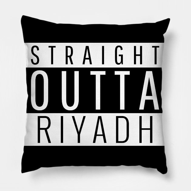 Straight Outta Riyadh Pillow by ForEngineer