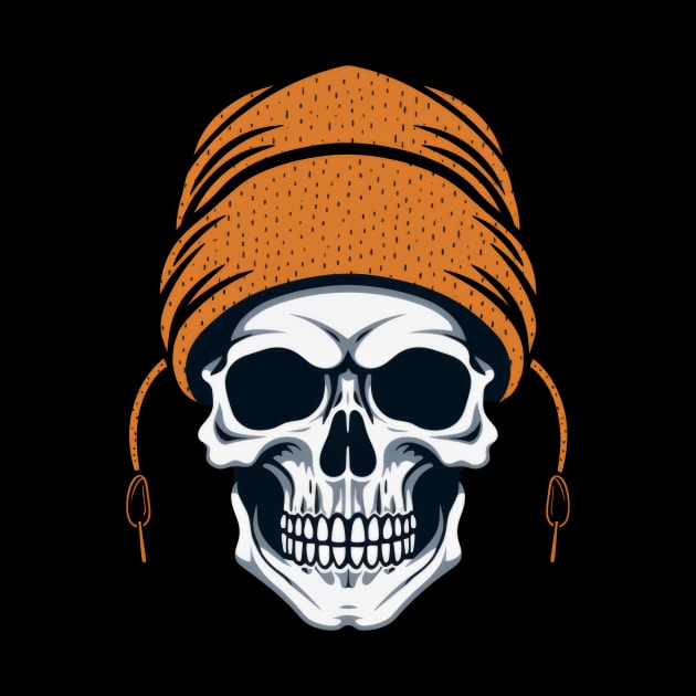 Skull with Cap by Merchgard