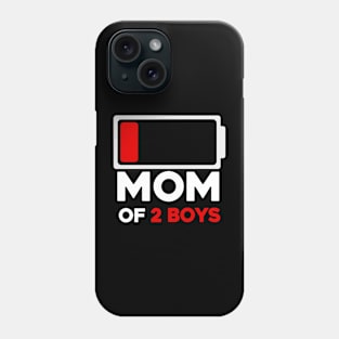 Mom of 2 Boys Phone Case