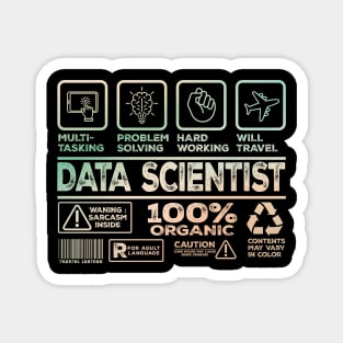 data scientist - retro design Magnet