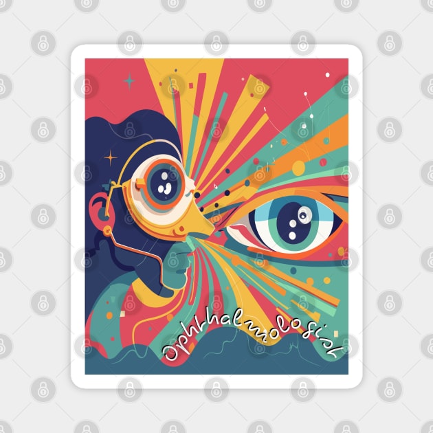 Ophthalmologist art Brafdesign Magnet by Brafdesign