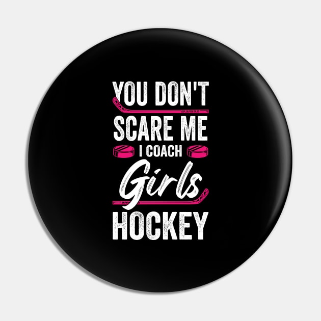 Funny Girls Ice Hockey Coach Gift Pin by Dolde08