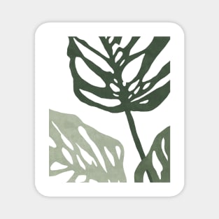 Monstera illustration Magnet