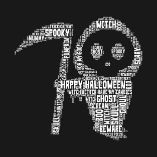 Halloween Death Word Art T-Shirt