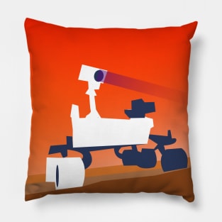 Curiosity on Mars Pillow