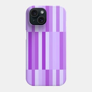 Purple Geometric Stripes Block Pattern Phone Case