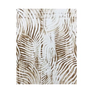 Zebra Mudcloth Earthy Pattern T-Shirt