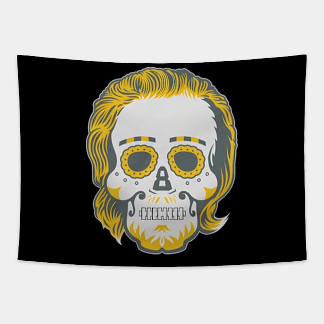 Kenny Pickett Sugar Skull Tapestry by caravalo