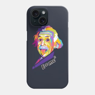 einstein iconic pose Phone Case