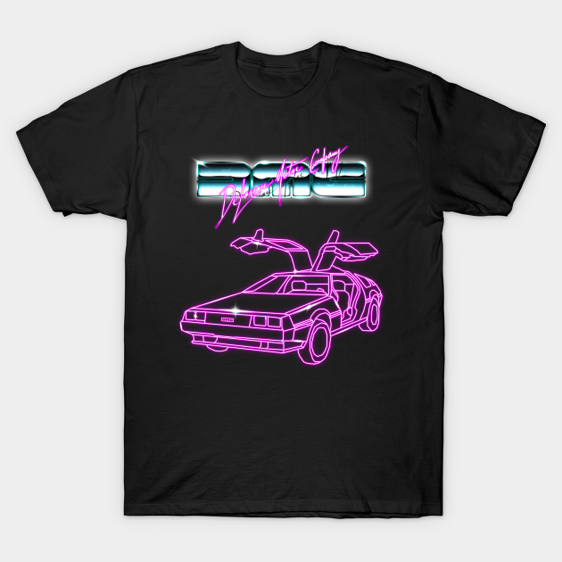 Synthwave DeLorean - Synthwave - T-Shirt