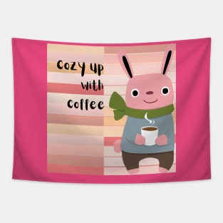 cozy up with coffee Tapestry