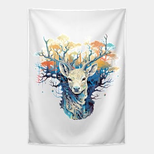 Stag Deer Animal World Wildlife Beauty Adventure Tapestry