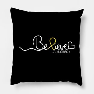 Believe- Sarcoma Cancer Gifts Sarcoma Cancer Awareness Pillow