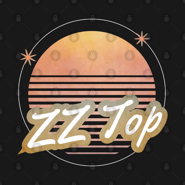 zz top ll retro 80s moon by the haunted bathroom