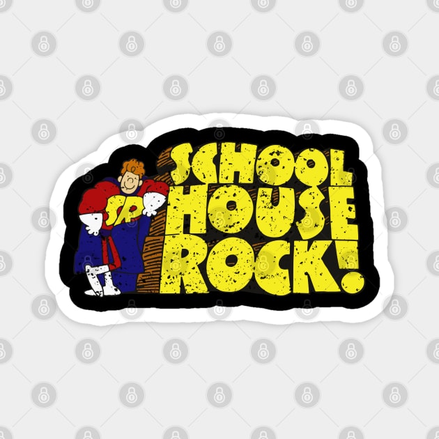 Schoolhouse Rock 70s Cartoon Vintage Logo - Schoolhouse Rock - Magnet