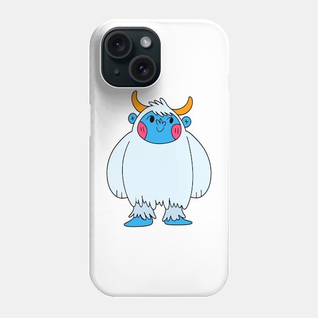 Funny Yeti Art, Cute Big Foot, Big Foot Phone Case by Lapiiin's Cute Sticker