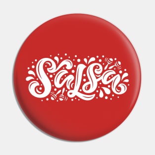 Salsa Tropical White Design Pin