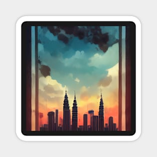 Kuala Lumpur | Comics style Magnet