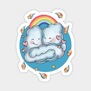 Affectionate clouds Magnet