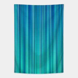 Abstract Teal and Deep Blue Gradient Stripes Pattern Tapestry