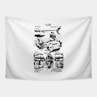 Revolver Patent Tapestry