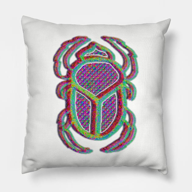 Scarab Pillow by indusdreaming