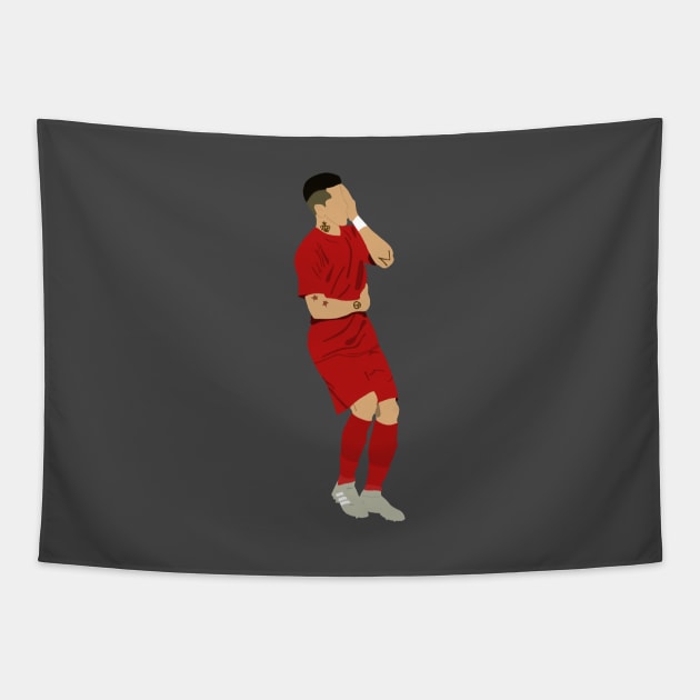 Roberto Firmino celebration Vs PSG Tapestry by StonedDesigner