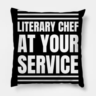 The Literary Chef: A Perfect Gift for Book Lovers and Cooking Enthusiasts! Pillow