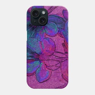 Pink and Blue Botanical Pillows Blue Butterfly Flower Glory Bower Wings Phone Case