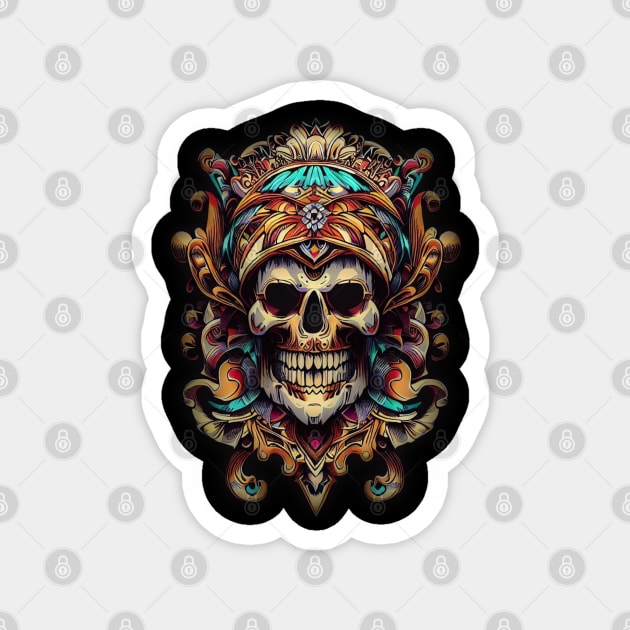 Fantasy Skull Magnet by Ezhael