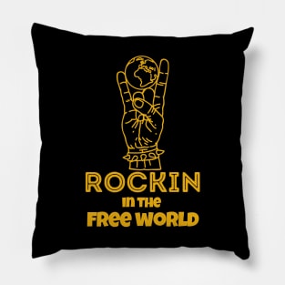 Rockin in the Free World Pillow