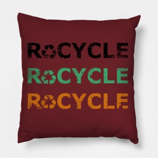 Recycle Distressed Pillow