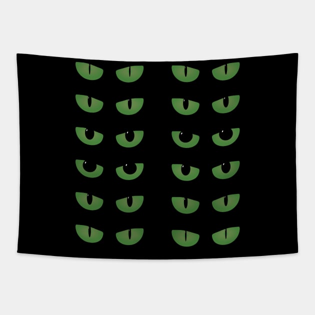 Phases of Cat's Eyes Tapestry by EliseDesigns