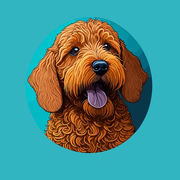 Golden Doodle Portrait by SpriteGuy95